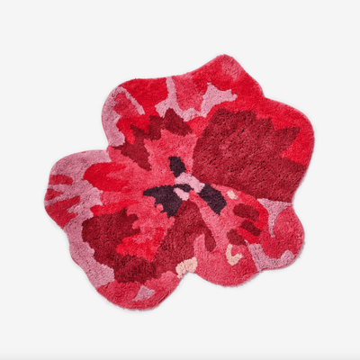 Bonnie Neil Pansy Pink Bath Mat