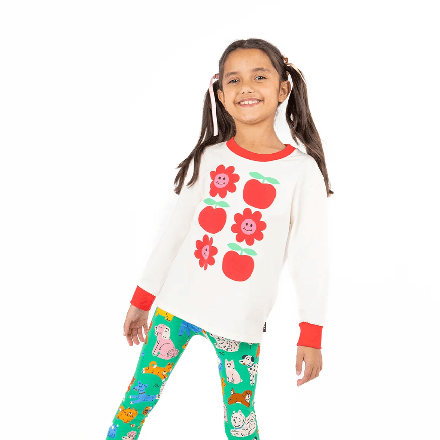 Rock Your Kid Red Apples Long Sleeve T Shirt