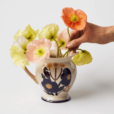 Jones and Co Pitcher Blue Bloom