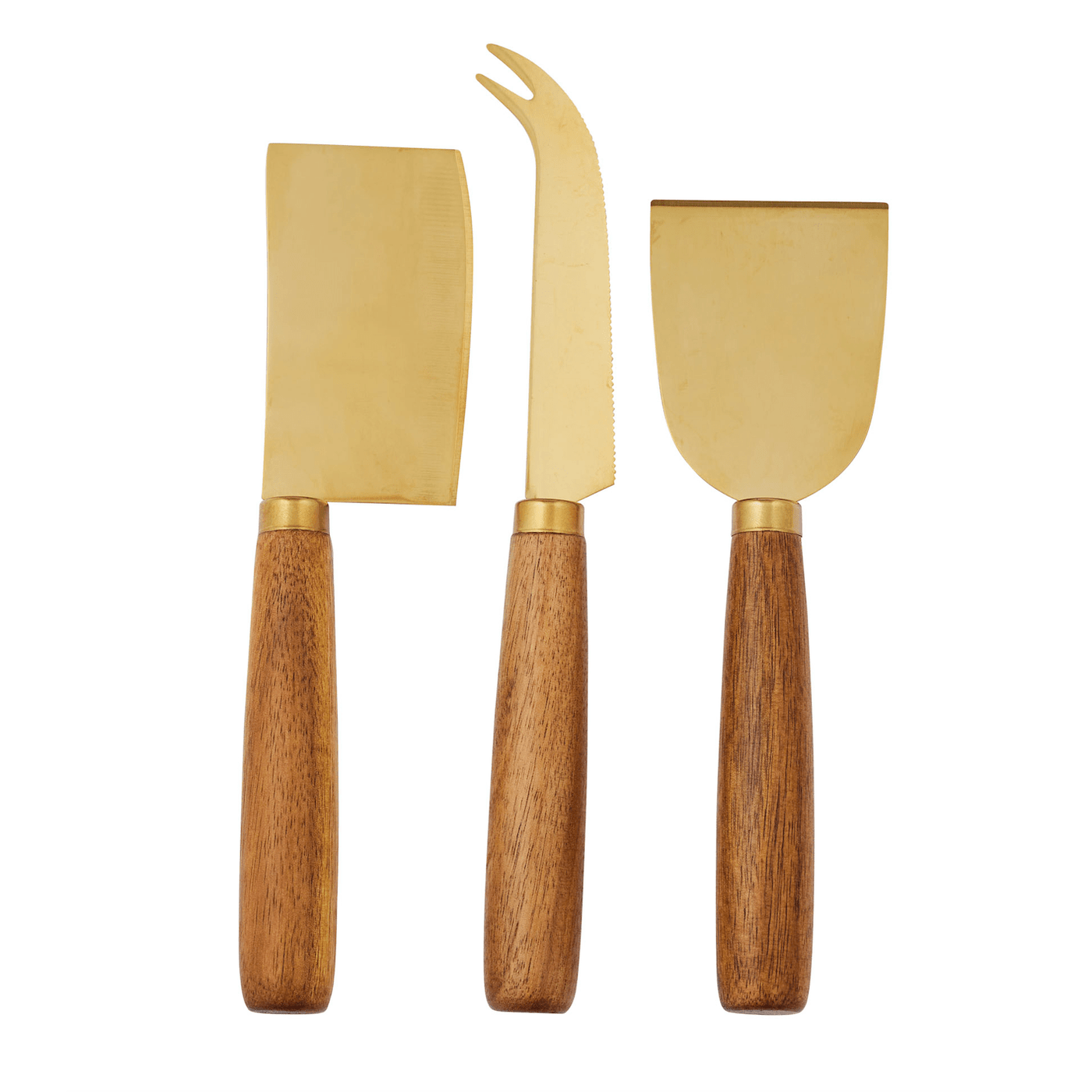 Barker Set of 3 Steel/Wood Cheese Knives