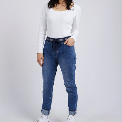 Elm Melody Denim Jogger Dusty Blue
