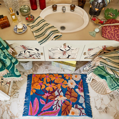 Sage and Clare Genevieve Bath Mat Capri