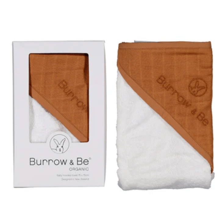 Burrow and  Be Hooded Towel Rust