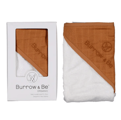 Burrow and  Be Hooded Towel Rust