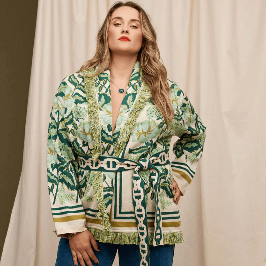Sage and Clare Margot Jacquard Jacket