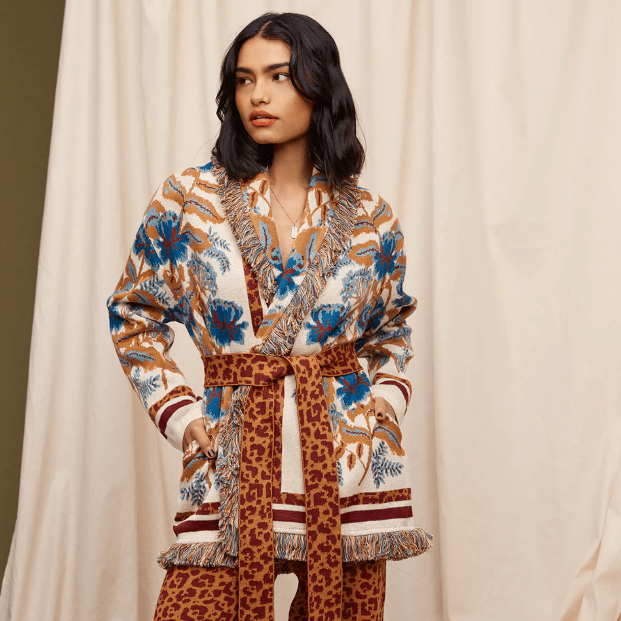 Sage and Clare Odette Jacquard Jacket