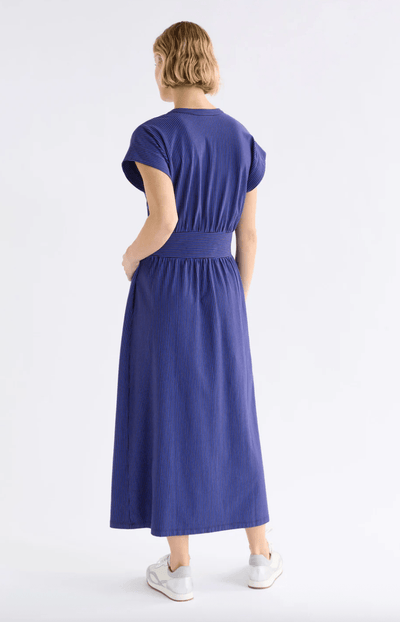 Elk The Label Evve Dress Chocolate/Cobalt