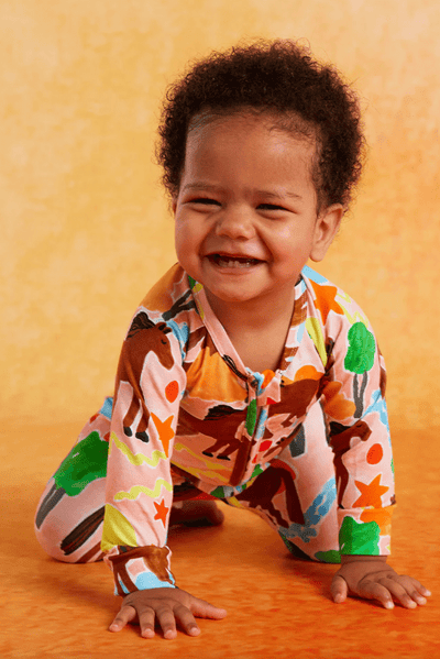 Halcyon Nights Giddy Up Long Sleeve Romper