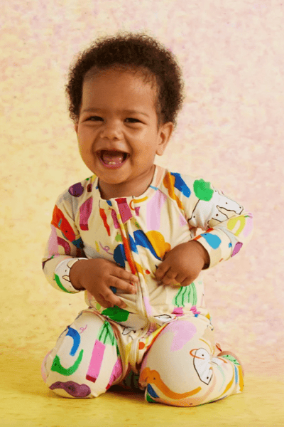 Halcyon Nights Happy Herd Long Sleeve Romper