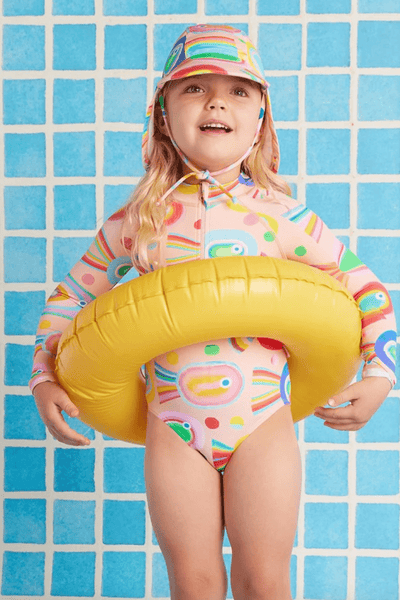 Halcyon Nights Long Sleeve Zip Bather Fancy Fins