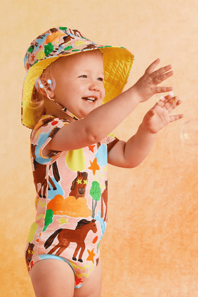 Halcyon Nights Giddy Up Short Sleeve Bodysuit