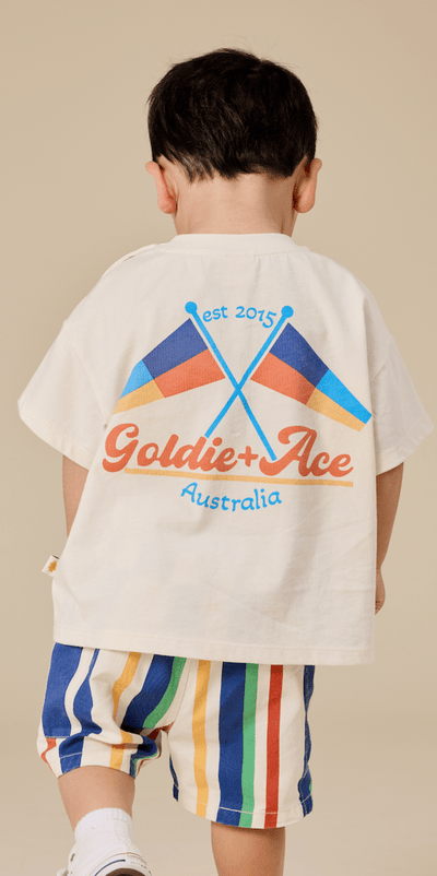 Goldie and Ace Nautical Flag Oversized T-Shirt