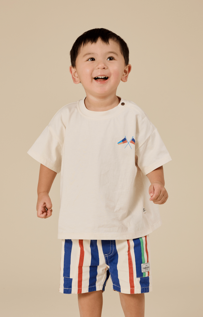 Goldie and Ace Nautical Flag Oversized T-Shirt