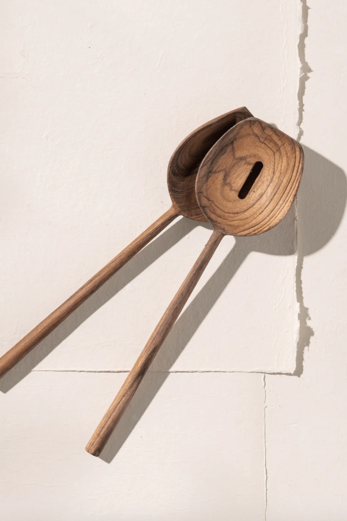 Waheeda Teak Salad Servers