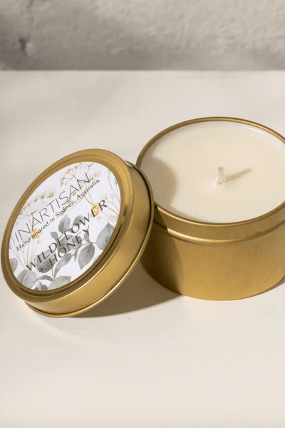 Hand Poured Soy Candle in Travel Tin