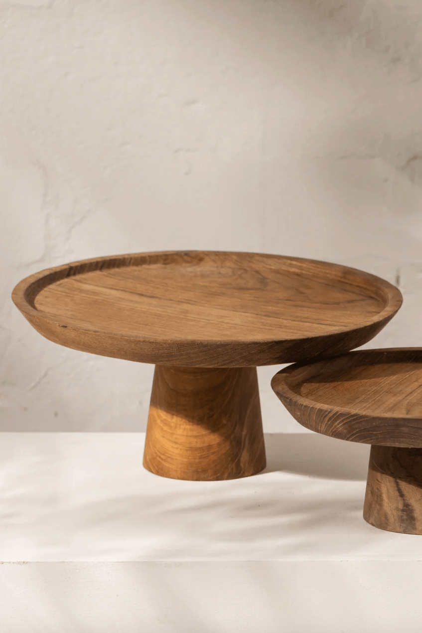 Jali Wooden Cake Stand Large