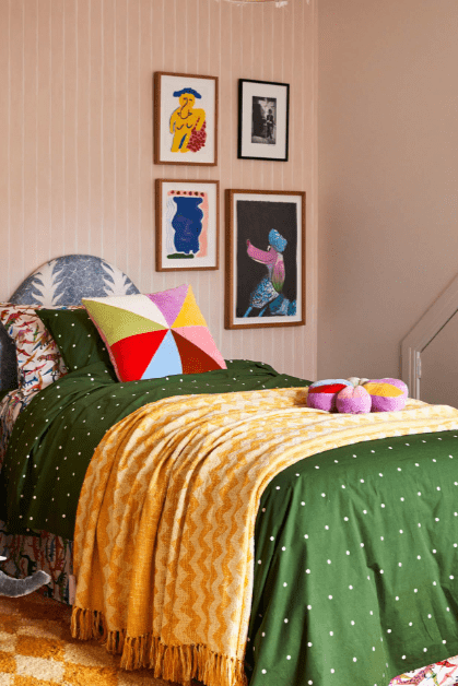 Kip and Co Polkadot Cactus Organic Cotton Quilt Cover
