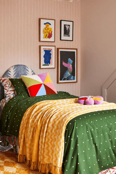 Kip and Co Polkadot Cactus Organic Cotton Quilt Cover