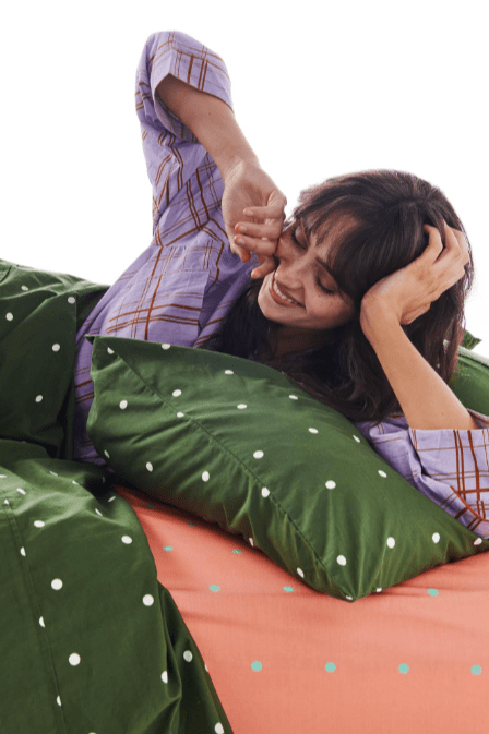 Kip and Co Polkadot Cactus Organic Cotton Pillowcases