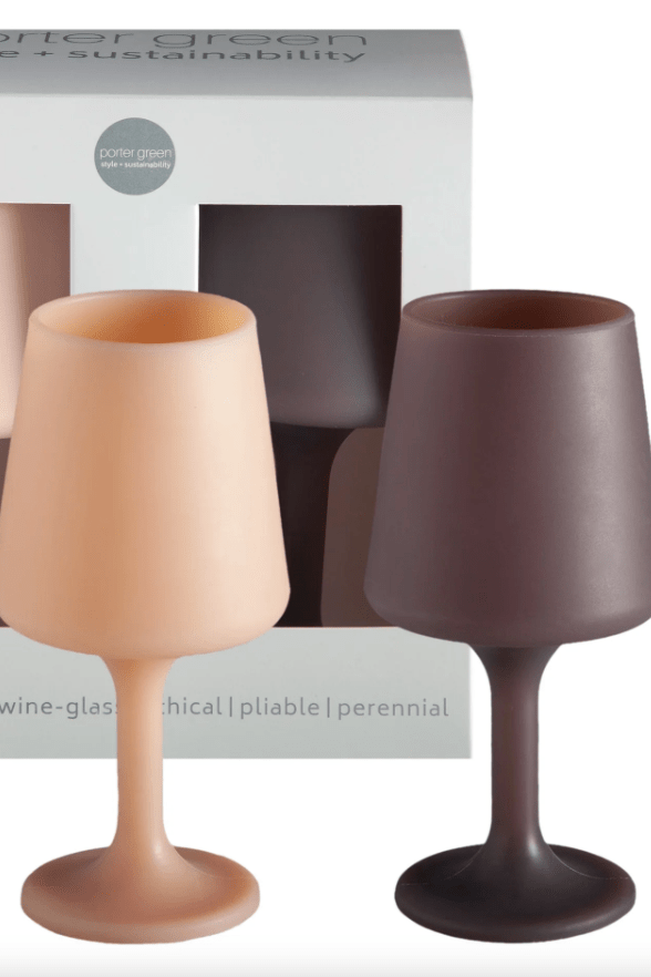 Porter Green Latte + Donkey | Swepp | Silicone Unbreakable Wine Glasses