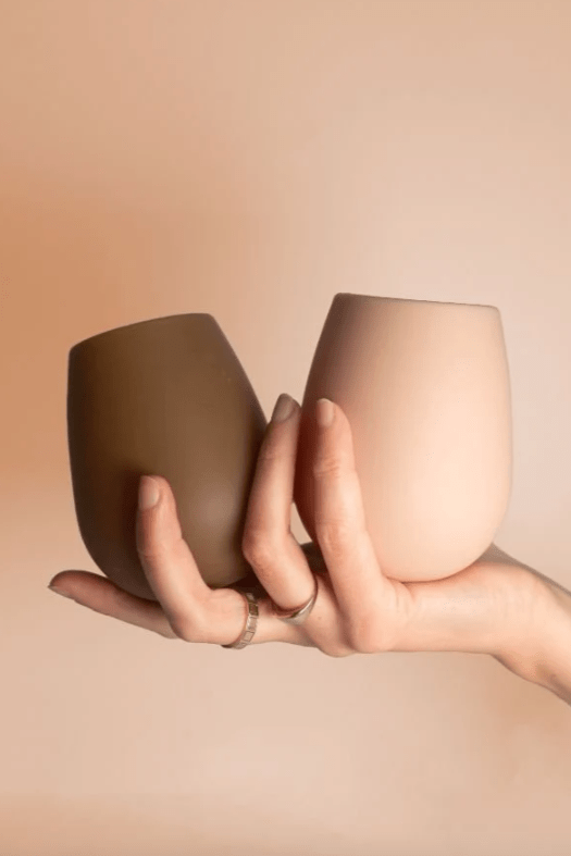 Porter Green Latte + Donkey | Fegg | Silicone Unbreakable Glasses