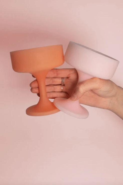 Porter Green Peach + Petal | Mecc | Silicone Unbreakable Cocktail Glasses