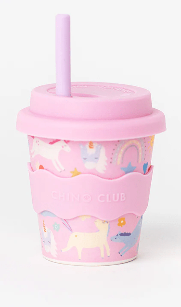 Chino Club Pink Unicorn Babychino Cup 4oz