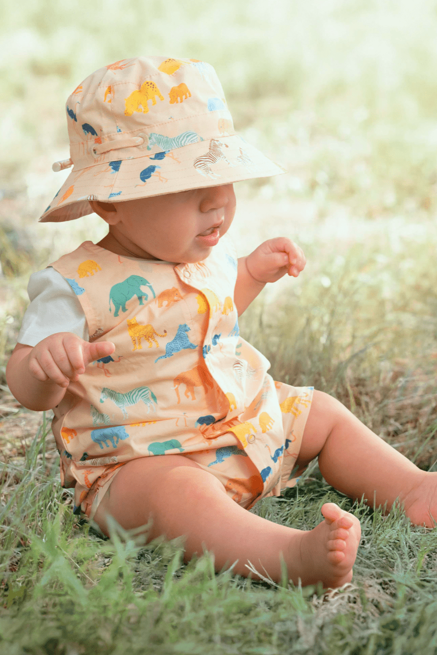 Toshi Romper Banjo/Congo Driftwood