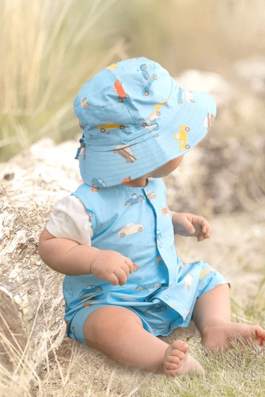 Toshi Romper Banjo/Fast Lane Cyan