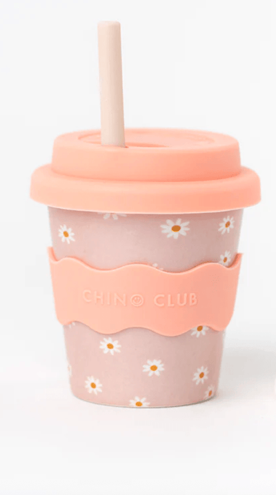 Chino Club Pink Daisy Babychino Cup 4oz