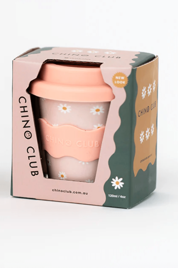 Chino Club Pink Daisy Babychino Cup 4oz