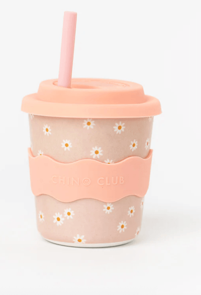 Chino Club Pink Daisy Kids Keep Cup 8oz