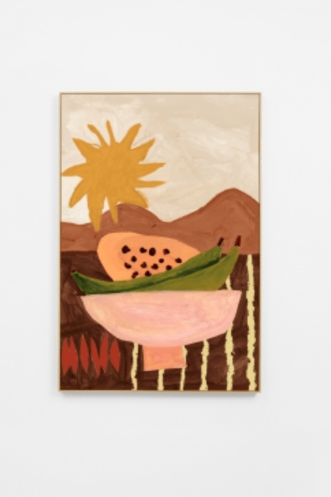 Framed Papaya Sunrise