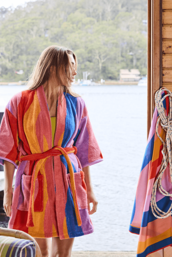 Kip and Co Surfs Up Terry Mini Robe
