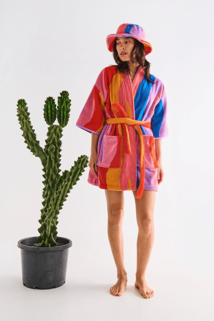 Kip and Co Surfs Up Terry Mini Robe