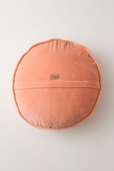 Kip and Co Peach Velvet Pea Cushion