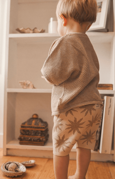 Kynd Baby Jacquard Knit Bike Short-Sunset