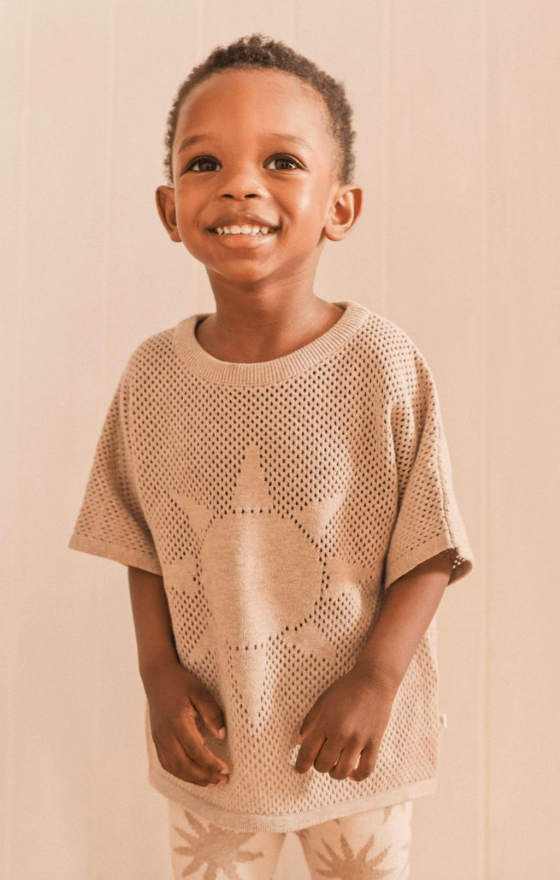 Kynd Baby Knit Tee-Sand