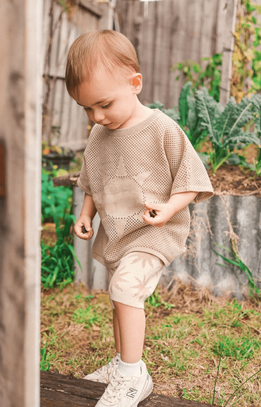 Kynd Baby Knit Tee-Sand
