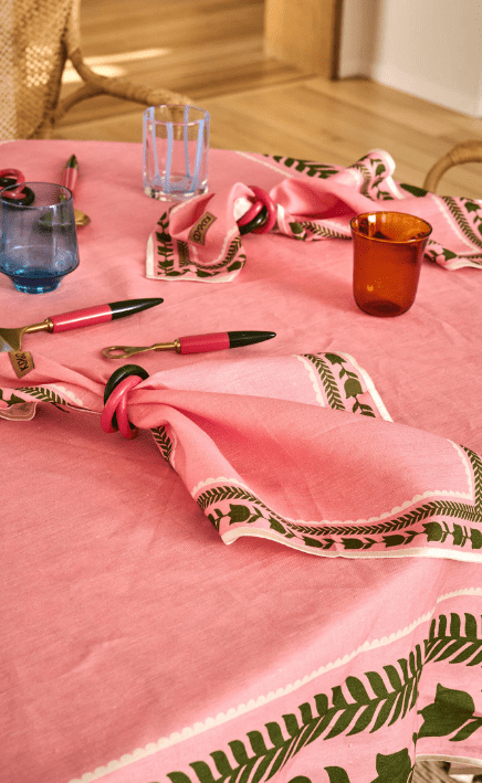 Kip and Co Flower Chain Embroidered 4P Napkin Set