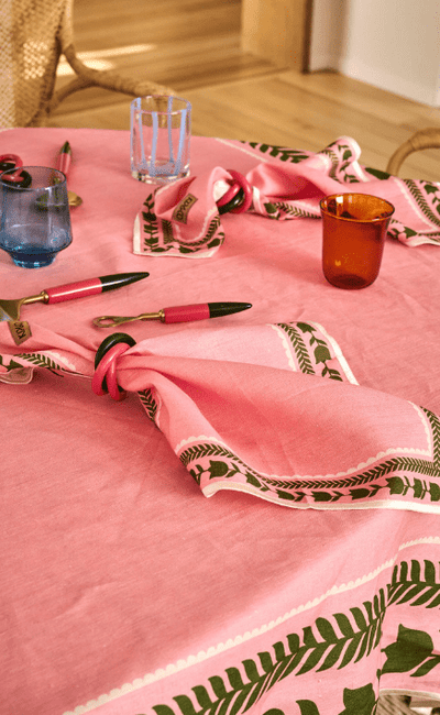 Kip and Co Flower Chain Embroidered 4P Napkin Set