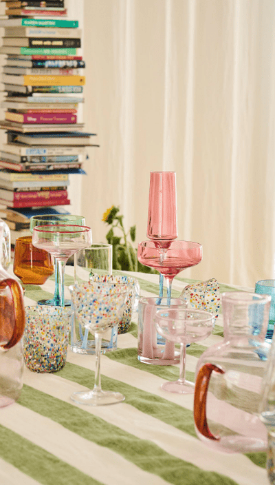 Kip and Co Blue Robin Champagne Glass 2P Set