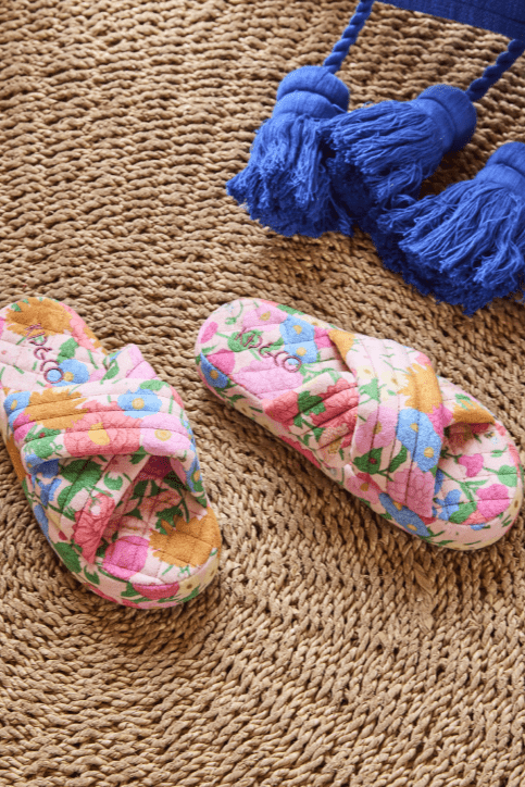 Kip and Co Follow The Sun Quilted Velvet Adult Slippers