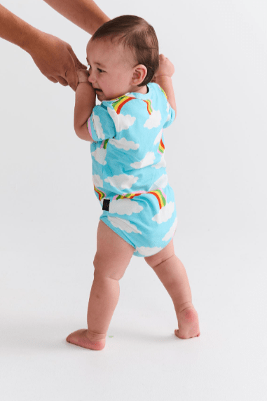 Kip and Co Cloudy Dayz Organic Short Sleeve Romper