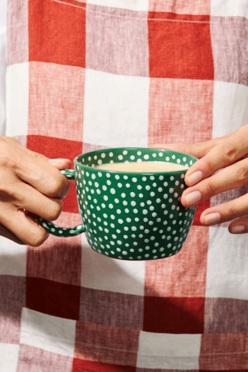 Jones and Co Chino Mug Green Sprinkle