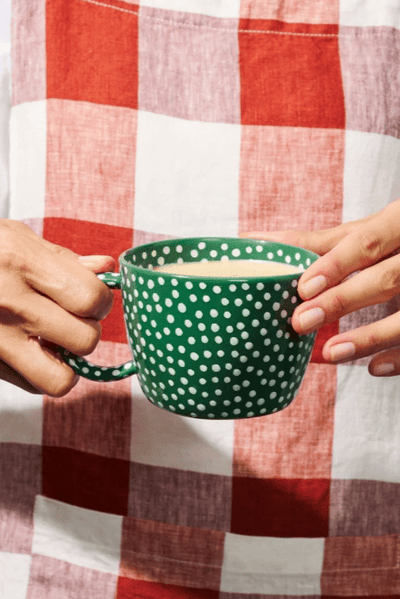 Jones and Co Chino Mug Green Sprinkle