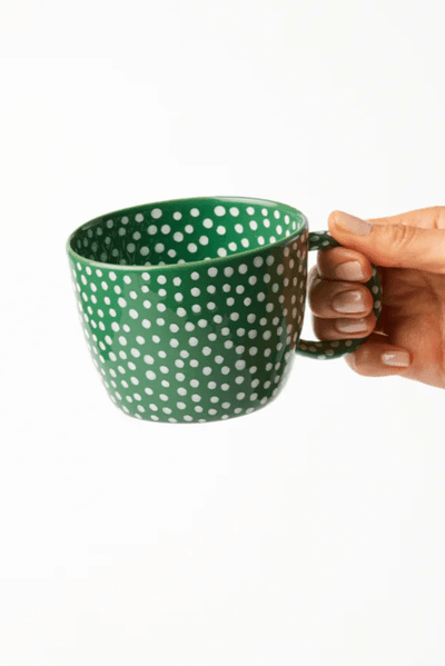 Jones and Co Chino Mug Green Sprinkle