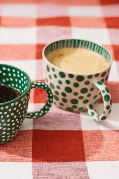 Jones and Co Chino Mug Green Spot