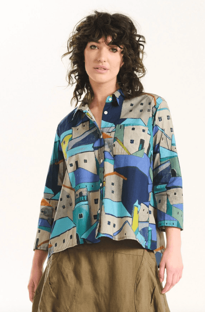 Olga De Polga Pueblito Shirt Blue