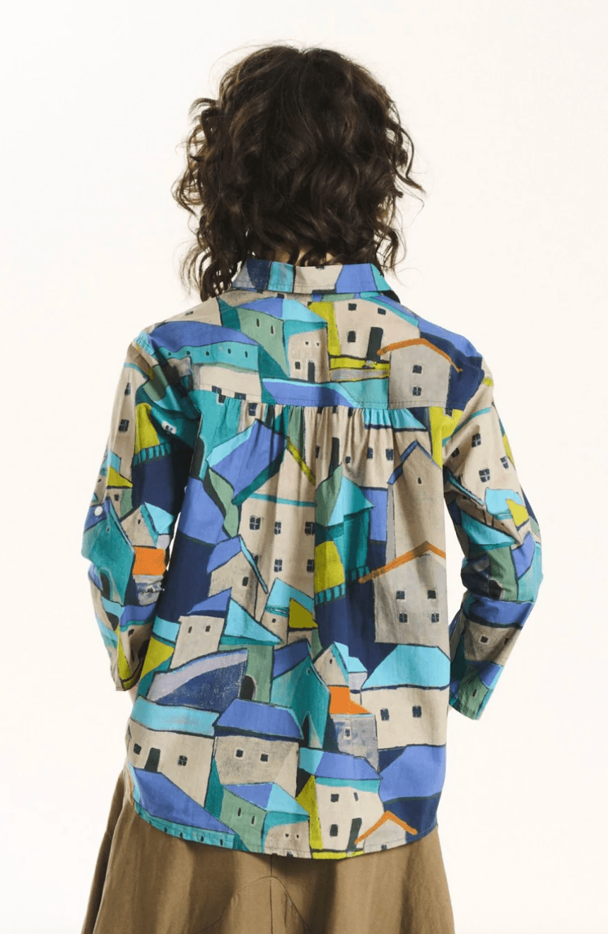 Olga De Polga Pueblito Shirt Blue